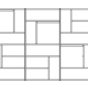 Книжный шкаф Mondrian